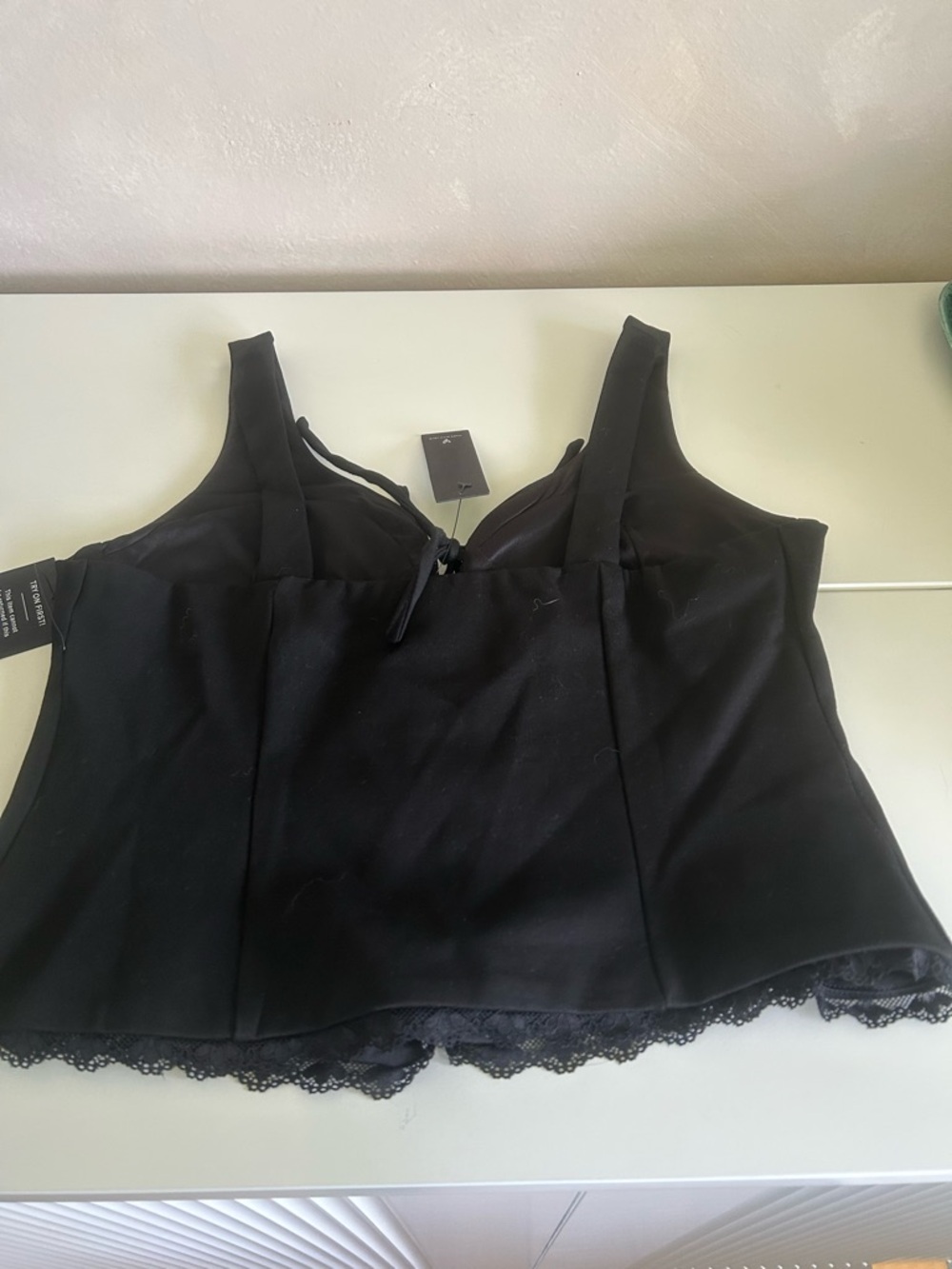 Lulu's Black Strappy Top - Picture 2 of 3